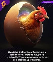 Estrutura do ovo mostrando a formação da casca pela proteína ovocleidina